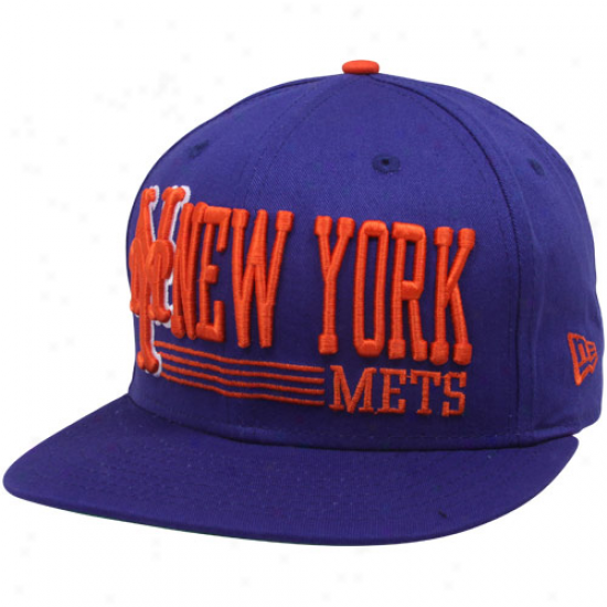 New Era New York Mets Royal Blue Retro Look 9fifty Snapback Adjustable Hat