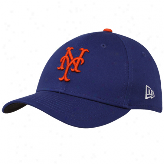 New Era New Yor Mets Youth Royal Blue Tie Breaker 39thorty Stretch Fit Hat