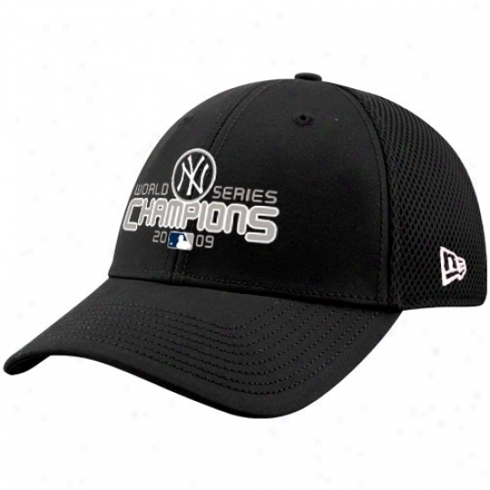 New Era New York Yankees Black 2009 World Serise Champions Neo Flex Fit Hat