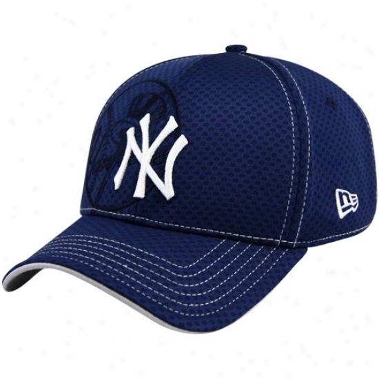 New Era New Yorl Yankees Navy Blue Acl 39thirty Flex Fit Hta