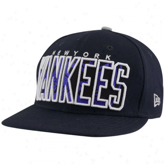 New Era New York Yankees Navy Blue Inner Block 59fifty Fittedd Hat