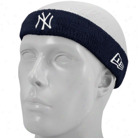 New Era New York Yankees Navy Blue Team Headband