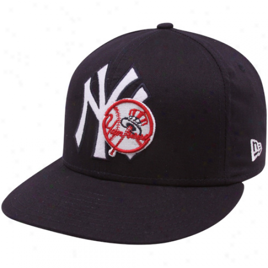 New Era New York Yankees Navy Blue Two Flod 9fifty Snapback Adjustable Hat