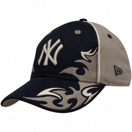 New Era New York Yankees Preschool Navy Blue-gray Team Ink Adjustable Hat