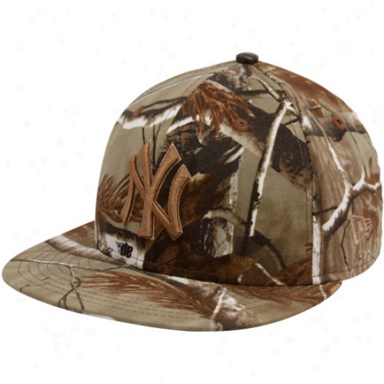 New Era New York Yankees Realtree Cami 59fifty Fitted Flqt Bill Hat