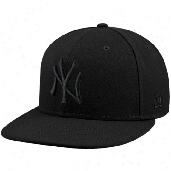 New Era Ne York Yankees Tonzl 59fifty Fitted Hat - Black