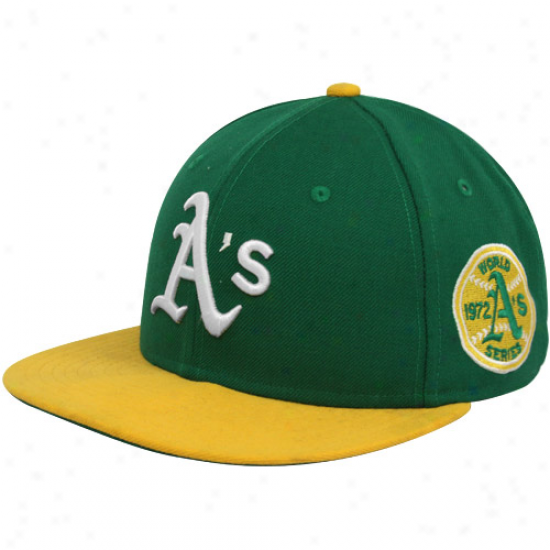 New Era Oakland Atheltics Green 1972 World Series 59fifty Fitted Hat