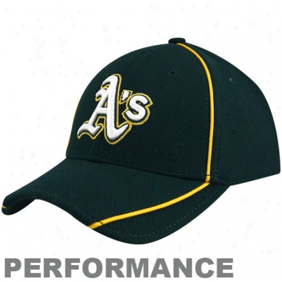 Nw Era Oakland Athletics Youth Green Batting Practice 39thirty Performance Flex Fit Hat