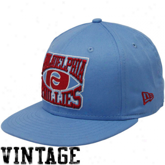 New Era Philadelphia Phillies Light Blue 9fifty Diamond Snapback Adjustablee Hat