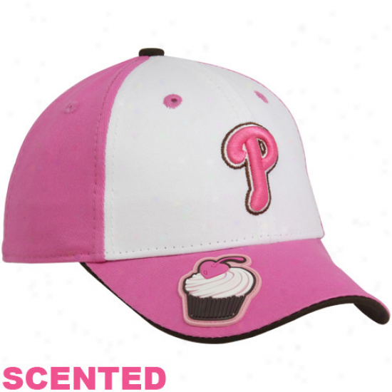 Starting a~ Era Philadelphia Phillies Preschool Girls Pink-white Scented Cupcake Hat