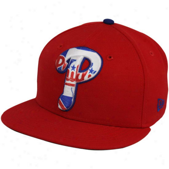 New Era Philadelphia Phillies Red Bois 59fifty Fitted Hat