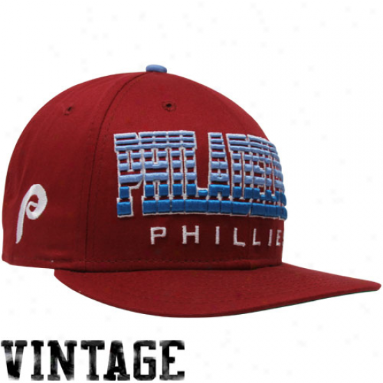 New Era Philadelphia Phillies Red Fade 9fifty Snapback Adjustable Hat