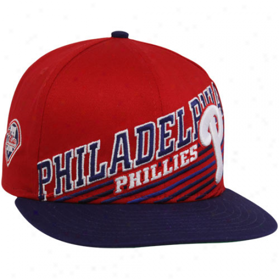 New Era Philadelphia Phillies Red-royal Blue 9fifty Still Anglin' Snapback Adjustable Hat