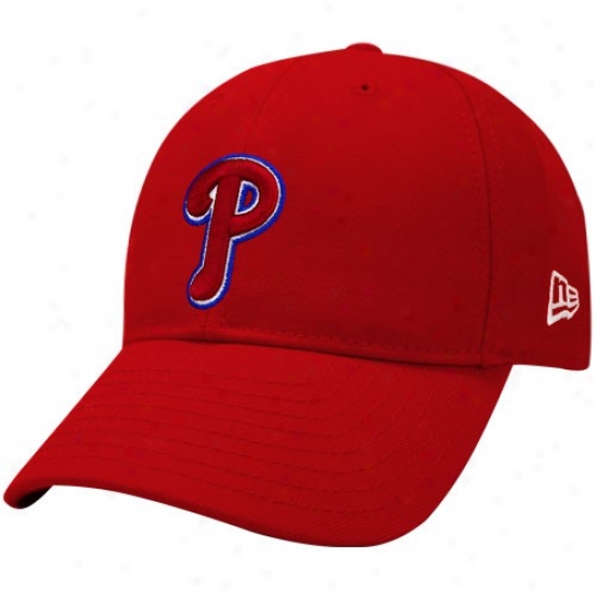 New Era Philadelphia Phillies Red Team Tonak 39thirty Fitted Hat