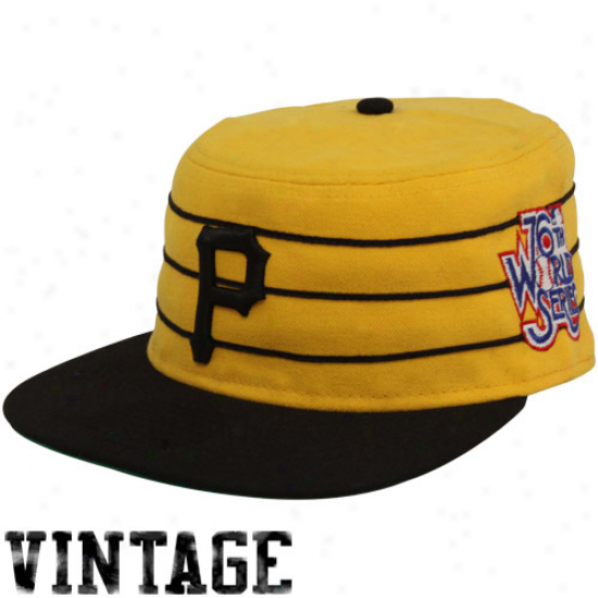 New Era Pittsburgh Pirates Black-godl 1979 World Succession Cooperstown 59fifty Fitted Hat