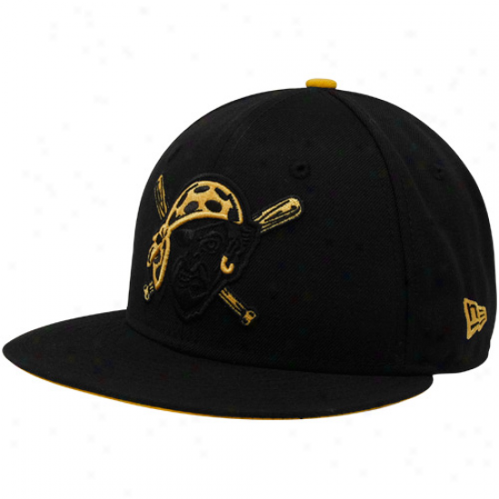 New Era Pittsburgh Pirates Black Tonal Pop 59fifty Fitted Hat