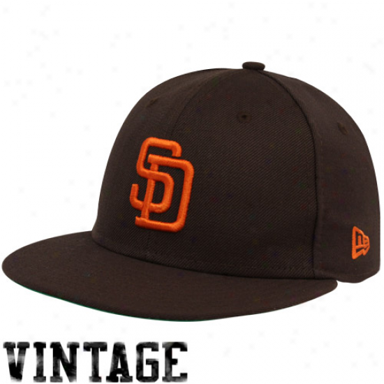 New Era San Diego Padres Brown 1969 Throwback Cooperstown On-field 59fifty Fitted Cardinal's office