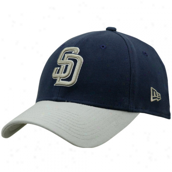 New Era San Diego Padres Navy Blue-gray Dyad 39thirtg Stretch Fit Hat