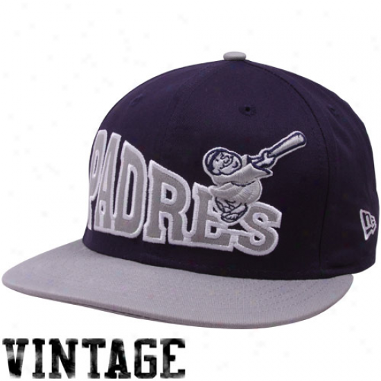 New Era San Diego Padres Navy Blue-gray Stoked Snapback Hat