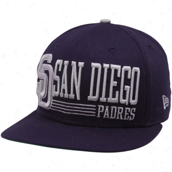 New Era San Diego Padres Navy Blue Retro Look 9fifty Snapback Adjustable Hat