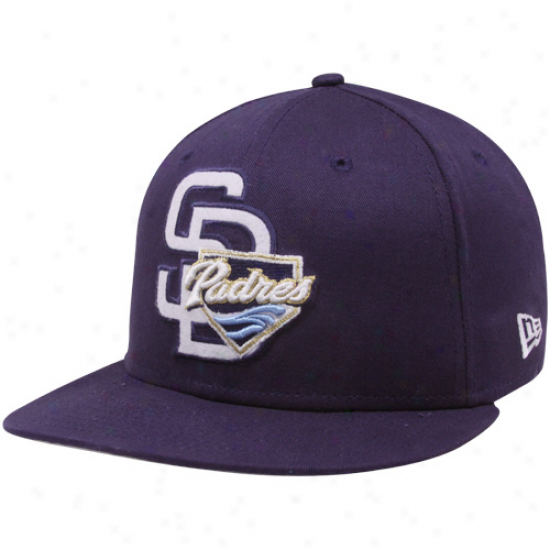 New Era San Diego Padres Navy Blue Two Fold 9fifty Snapback Adjustable Hat