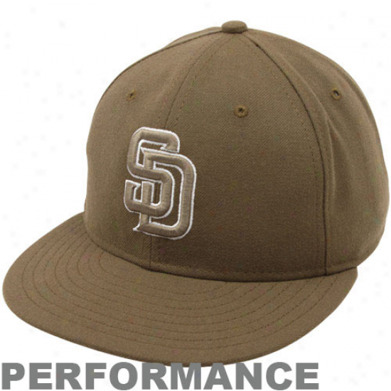 New Era San Diego Padres Sand On-field Authentic 59fifty Performance Fitted Hat