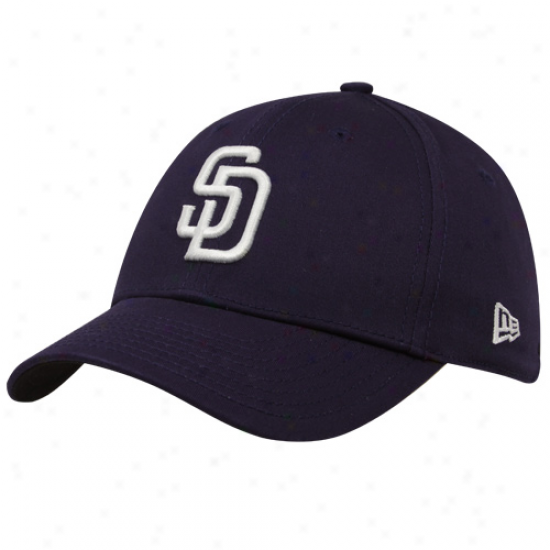 New Era San Dievo Padres Youth Navy Blue Tie Breaker 39thirty Stretch Fit Hat