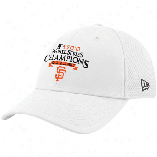 New Era San Francisco Giants 2010 World Series Champions Whte Neo Structured Mesh Back Flex Hat