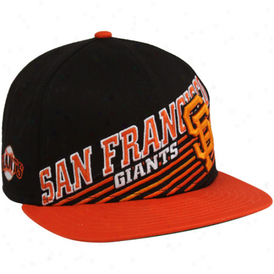 New Era San Francisco Giants 9fifty Black-orange Still Anglin' Snapback Adjustable Hat