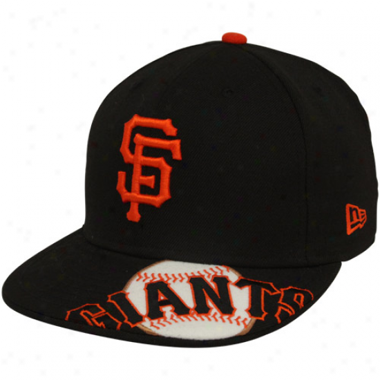 New Point of time San Francisco Giants Black Melviz 59fifty Fitted Hat