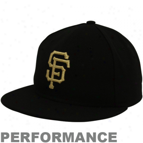 New Era San Francisco Giants Black On-field Authentic 59fifty Action Fitted Hat