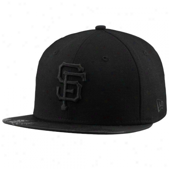 New Era San Francisco Giants Black Pro Shroud 59fifity Fitted Hat