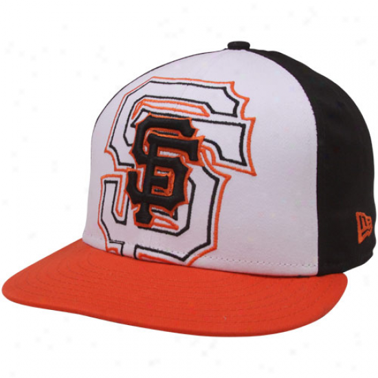 Repaired Era San Francisco Giants Orange-white-black Little Big Pop 9fifty Snapback Adjustable Hat