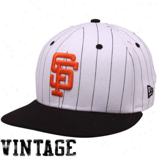 New Era San Francisco Giants White-black Pinstripe 9fifty Snapback Adjusrable Hat