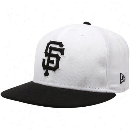 New Era San Francisco Giants White-black Two-tone Fashion 59fifty Fitted Hat