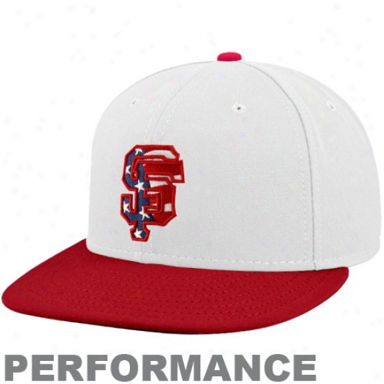 New Era San Francisco Giants White-red Stars & Stripes On-field 59fifty Fitted Composition Hat