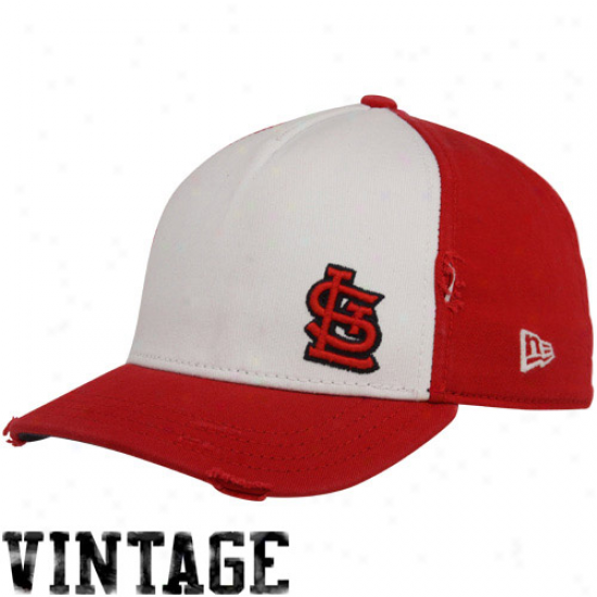 New Era St. Louis Cardinals Ladies White-red Lid Adjustable Vintage Hat