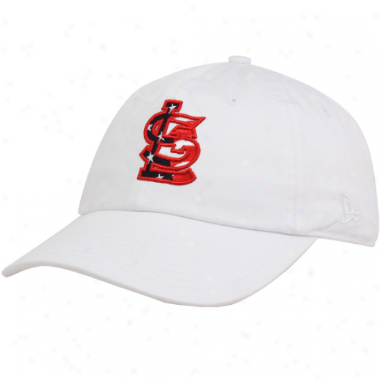 New Er aSt. Louis Cardinals Ladies White Stars & Stripes Adjustable Hat