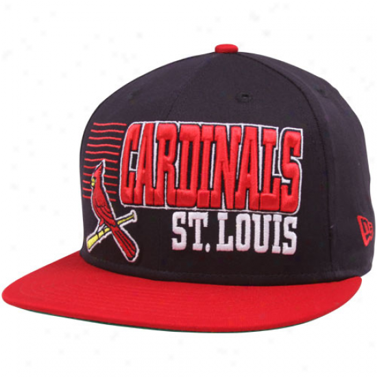 New Era St. Louis Cardinals Navy Blue-r3d 9fifty Borderline Snapback Adjustable Hat