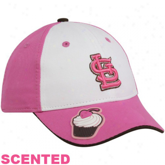 New Era St. Louis Cardinals Preschool Girls Pink-white Scented Cupcake Cardinal's office