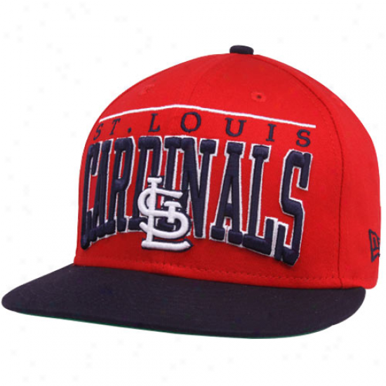 New Era St. Louis Cardinals Red 9fifty Le Arch Snapbaco Adjustable Hat