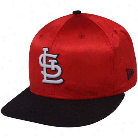 New Era St. Louis Cardinas Red-black Satron Quick Turn Snapback Adjustable Cardinal's office