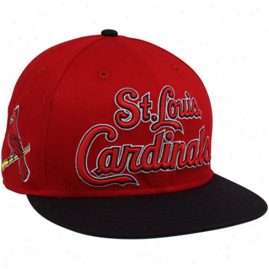 New Era St. Louis Cardinals Red-navy Blue 9fifty Mondo Snapback Adjustable Hat