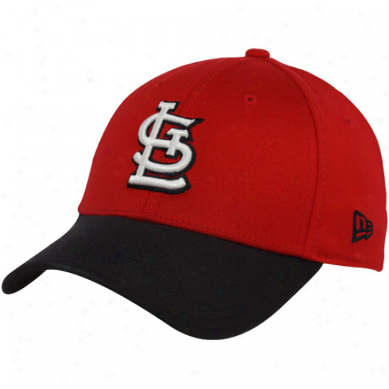 New Era St. Louis Cardinals Red-navy Blue Dyad 39thirty Stretch Fit Hat