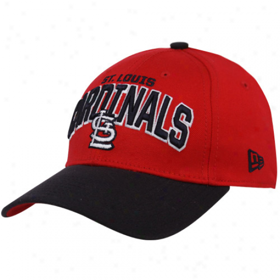 New Era St. Louis Cardinals Red-navy Blue Old School Classic 39thirty Flex Fit Hat