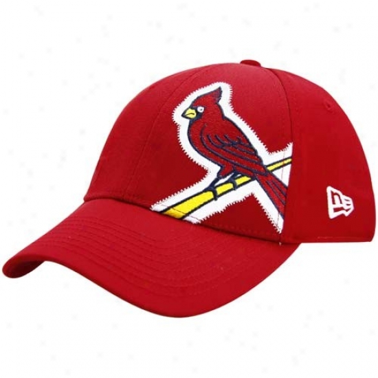 New Point of time St. Louiw Cardinals Red Side Patch 39thirty Stretch Fit Hat