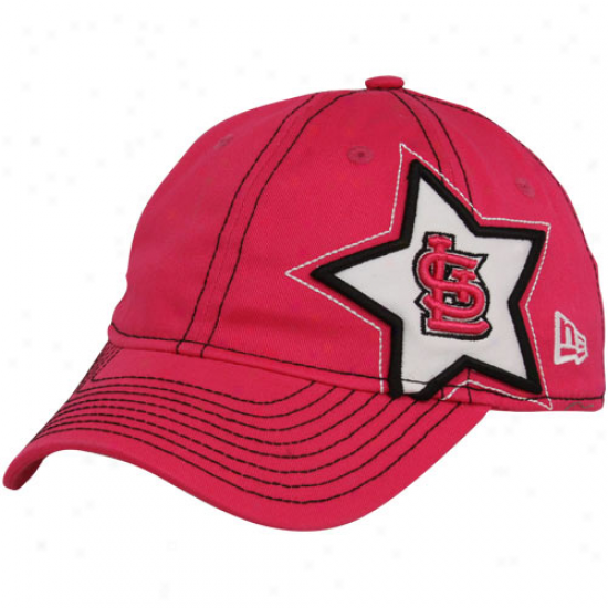 New Era St. Louis Cardinals Youth  Girls Pink Sidstar Adjustable Hat