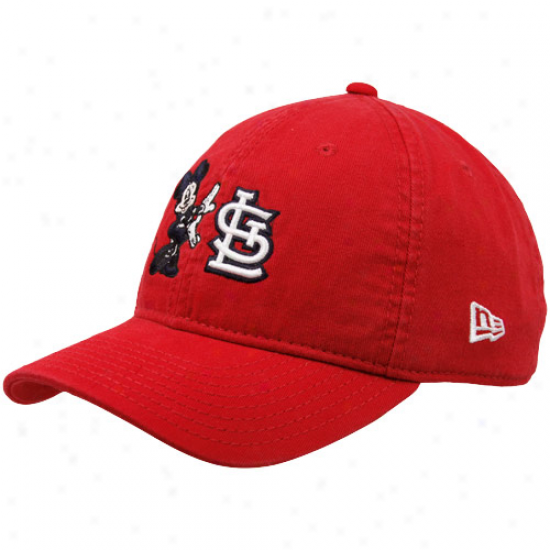 New Point of time St. Louis Cardinals Youth Girls Red Minnie Jr. Essentials Adjustable Hat