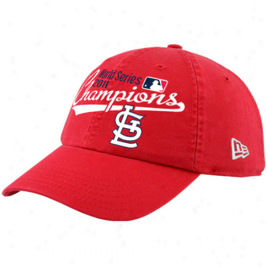 New Epoch St. Louis Cardnials Boy Red 2011 World Series Champions Adjustable Hat