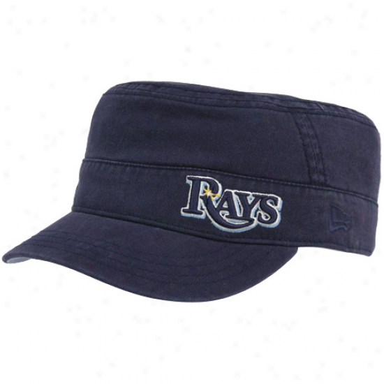 Repaired Era Tampa Bay Rays Ladies Navy Blue Adjustable Military Hat